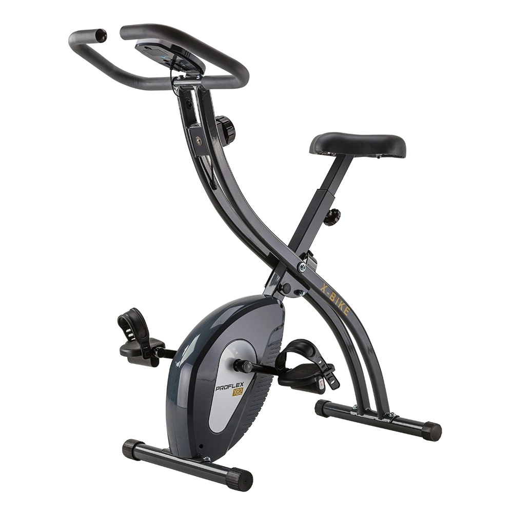 Proflex Folding Magnetic Exercise Bike Cycling Cardio Machine Spin Bicycle Trainer Flywheel Fitness