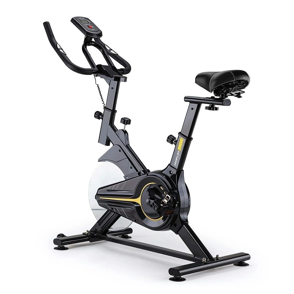 Proflex Commercial Spin Bike Flywheel Exercise Fitness Home Gym Yellow