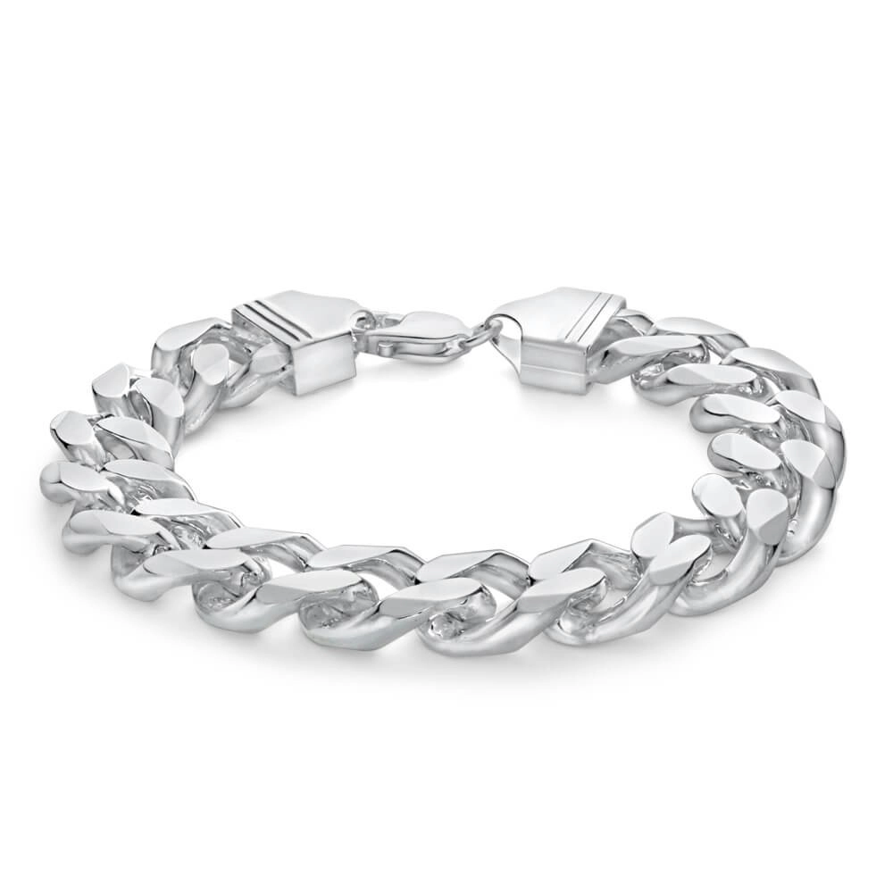 Sterling Silver 23cm 400 Gauge Curb Bracelet