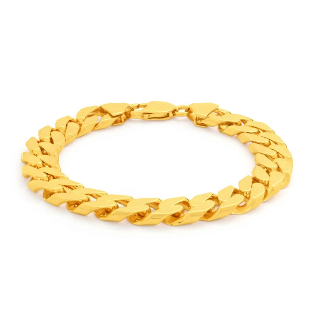 9ct Yellow Gold Divine Curb Bracelet