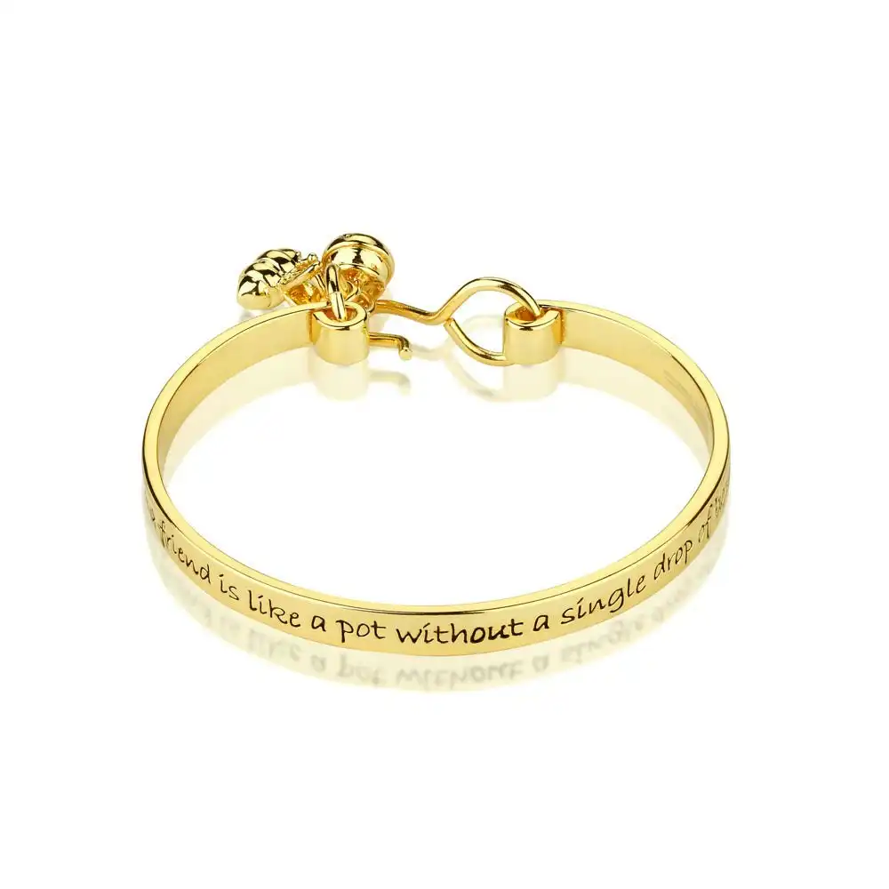 Disney Gold Plated Winnie The Pooh 60MM Friendship Bangle