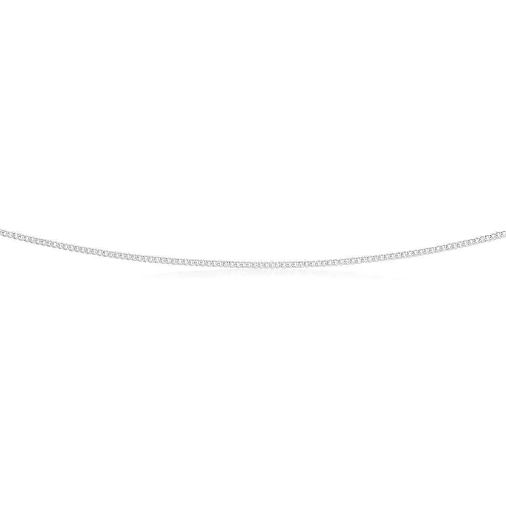 Sterling Silver 45cm 40 Gauge Curb Chain