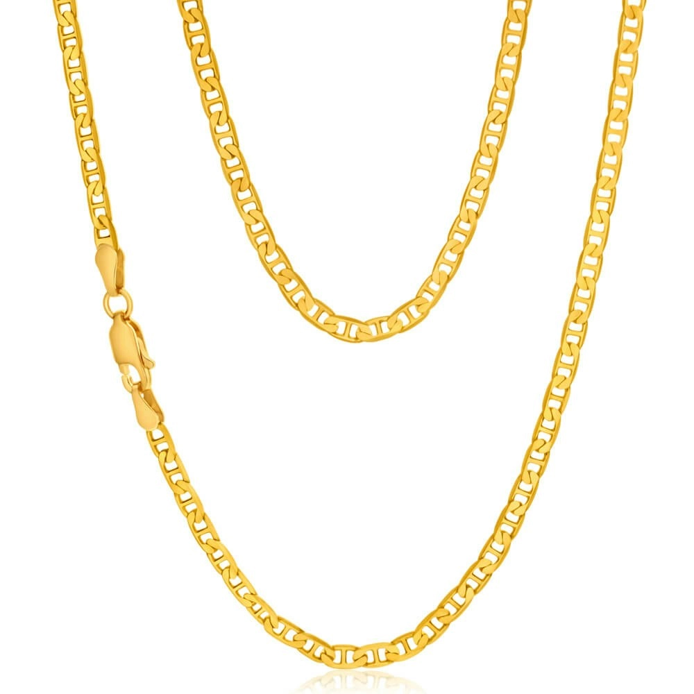 9ct Yellow Gold 80 gauge 60cm Anchor Chain