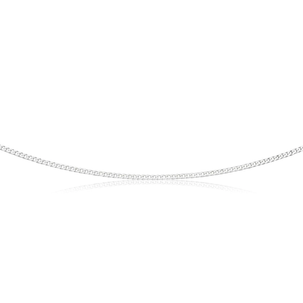 Sterling Silver Curb Chain 80 gauge 55cm