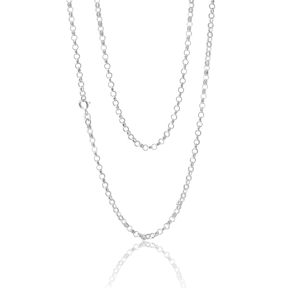 Sterling Silver 70 Gauge 70cm Belcher Chain