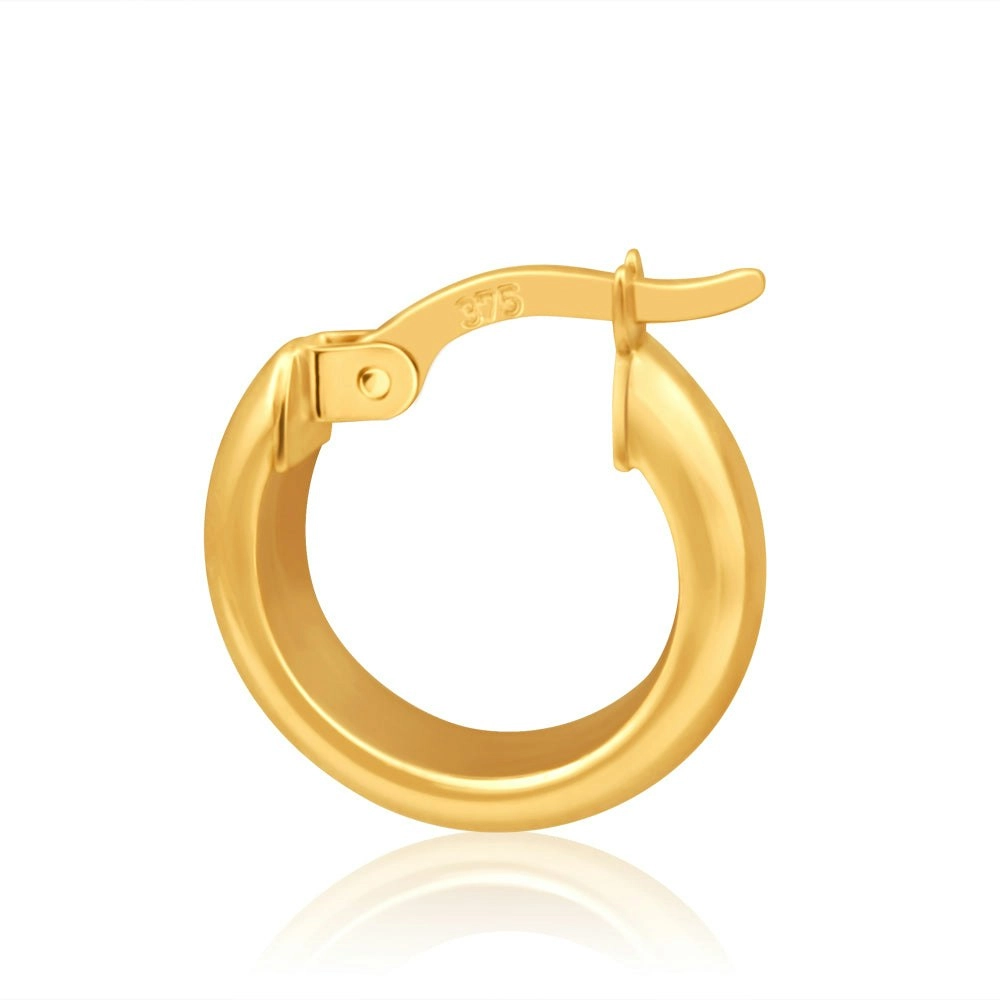 9ct Yellow Gold Hoop Earrings