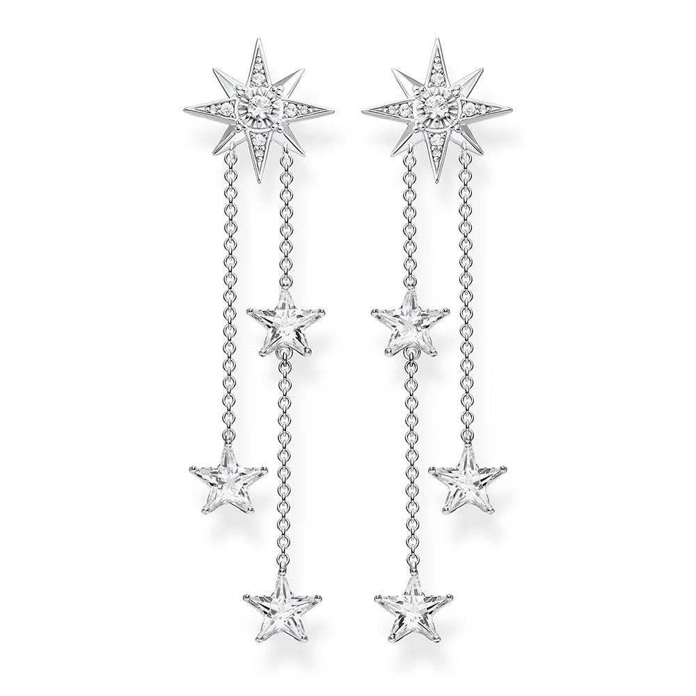 Sterling Silver Thomas Sabo Magic Stars Cascade Earrings