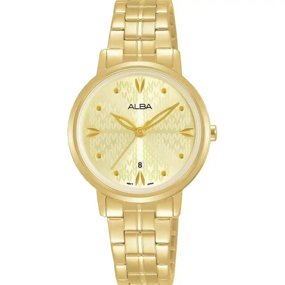 Alba AH7Y96X1 Crystal Stone Set Womens Watch