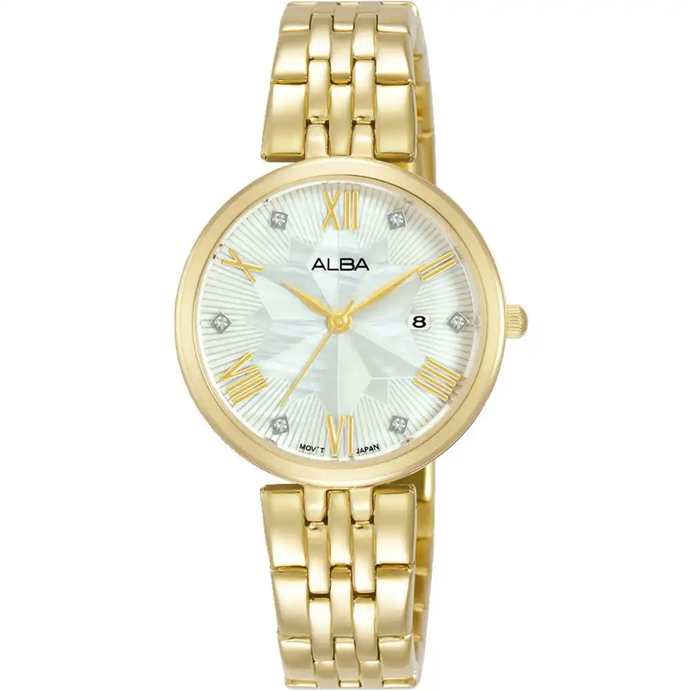 Alba AH7Z76X1 Champagne Dial Stianless Steel Womens 29mm