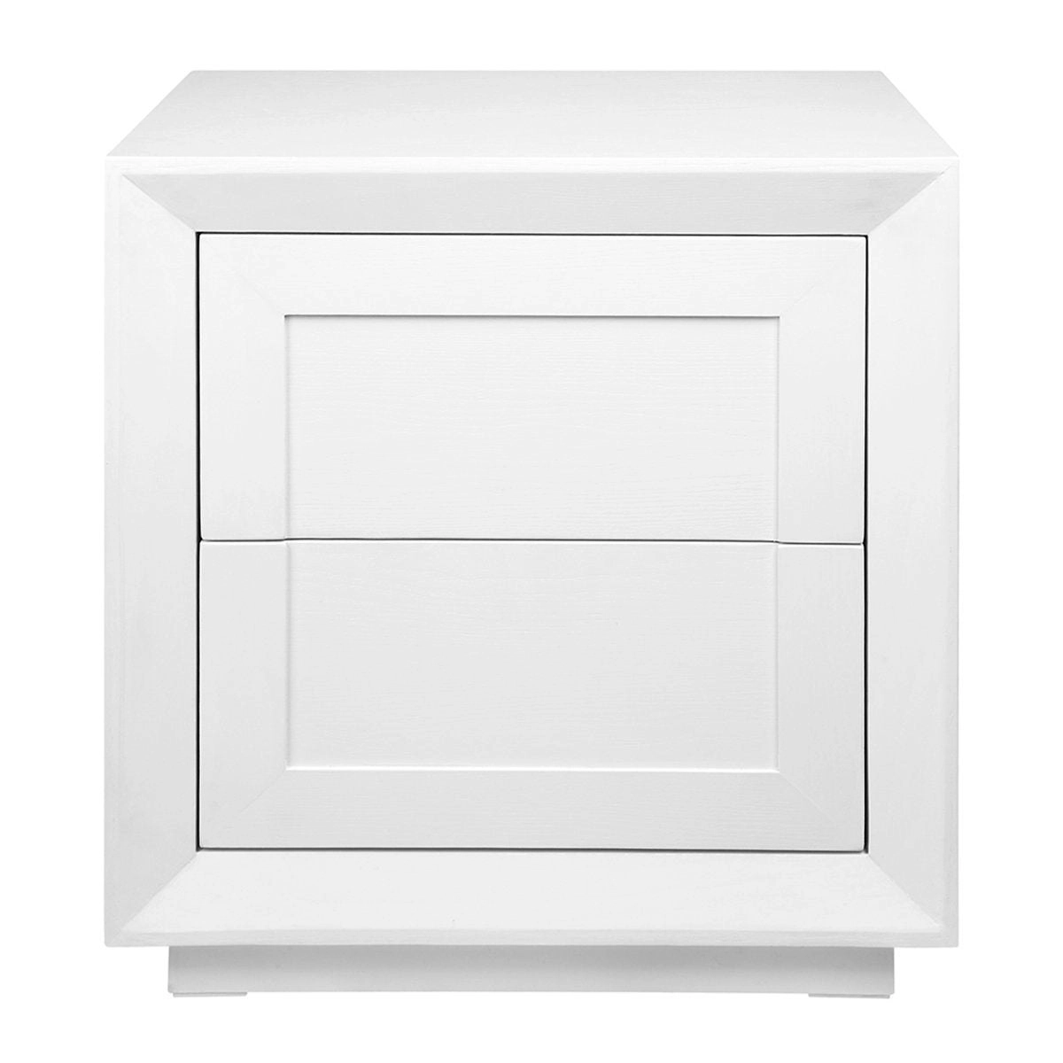 Balmain Tall Bedside Table - White