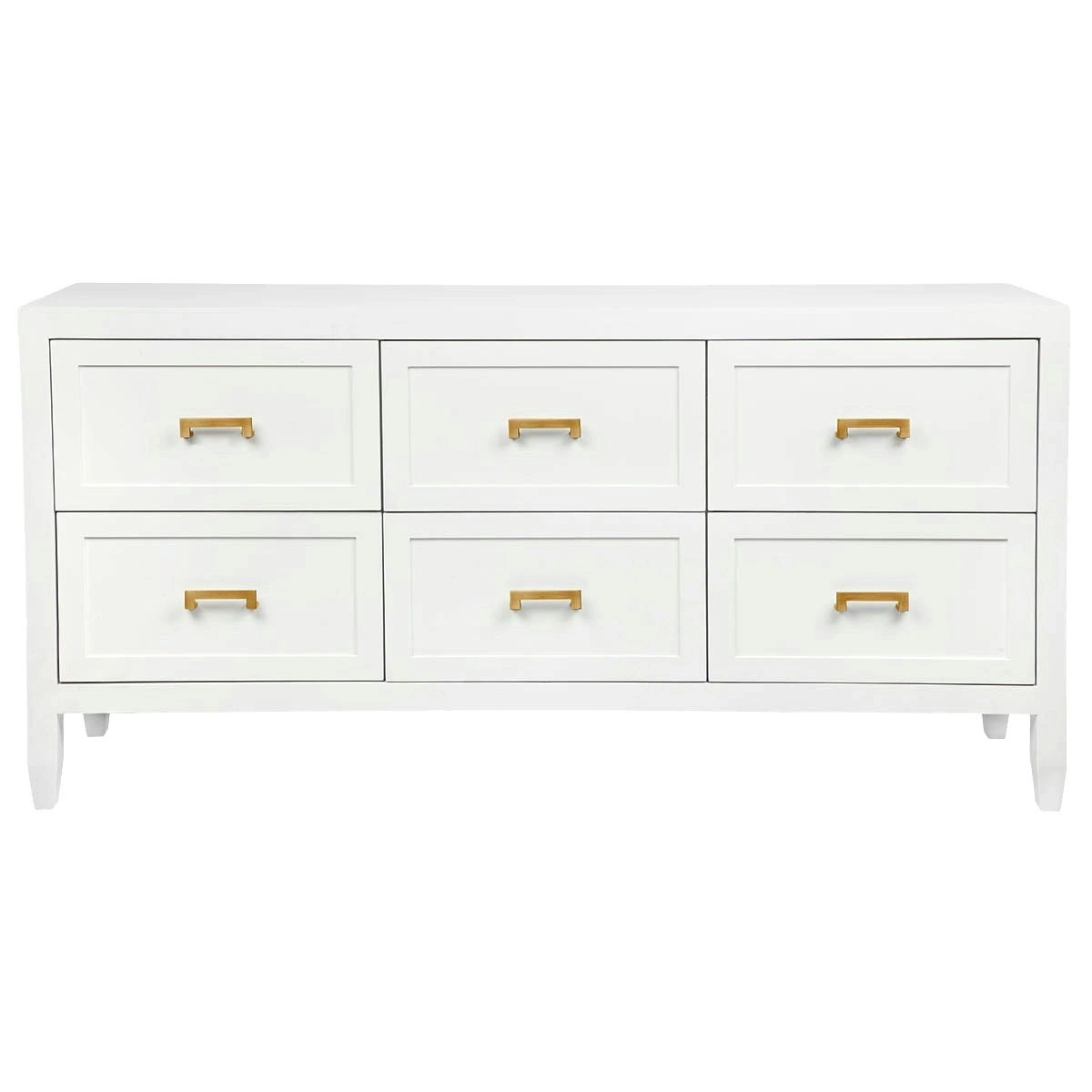 Soloman 6 Drawer Chest - White