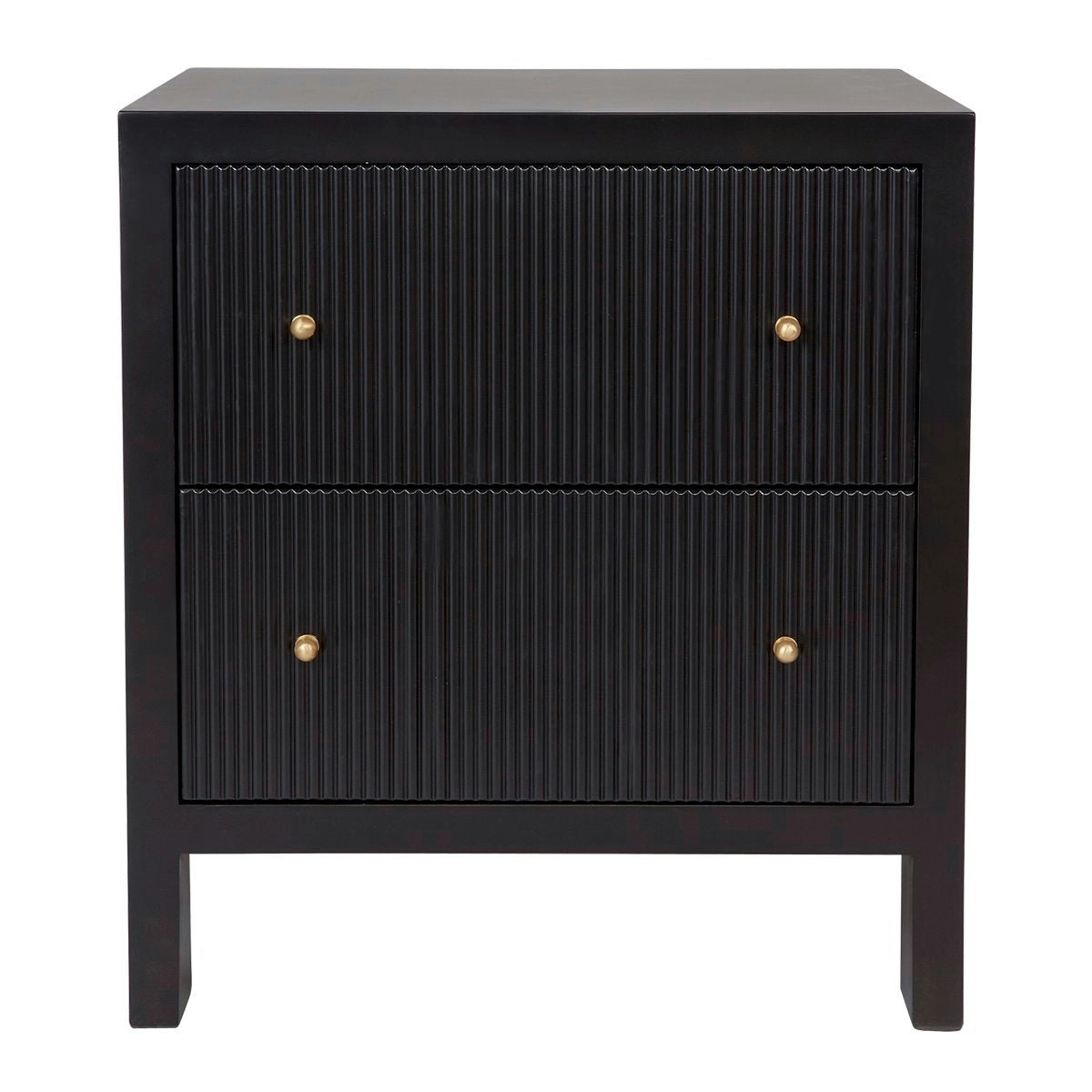 Ariana Bedside Table - Large Black