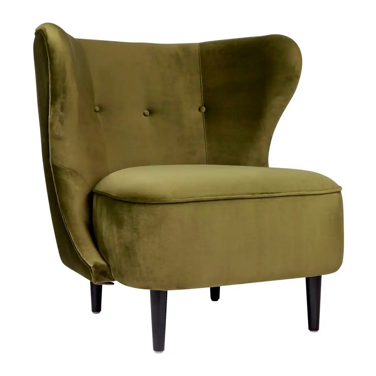 Abigail Occasional Chair - Olive Velvet