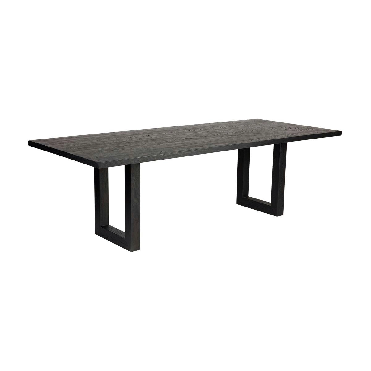 Leeton Oak Dining Table - 2m Black