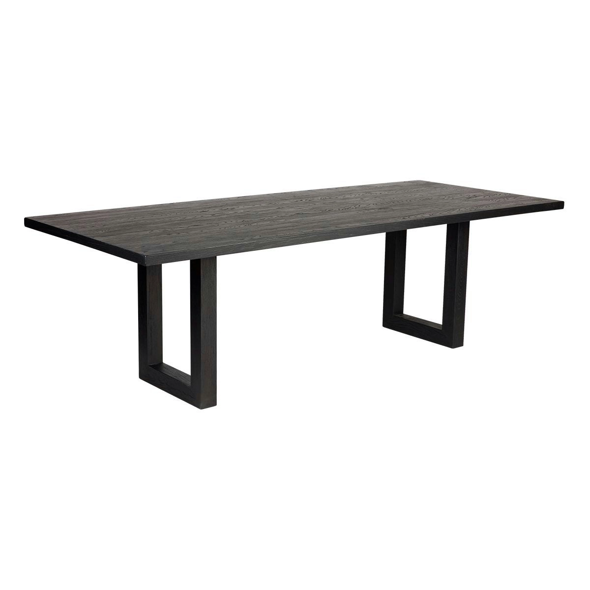 Leeton Oak Dining Table - 2.4m Black