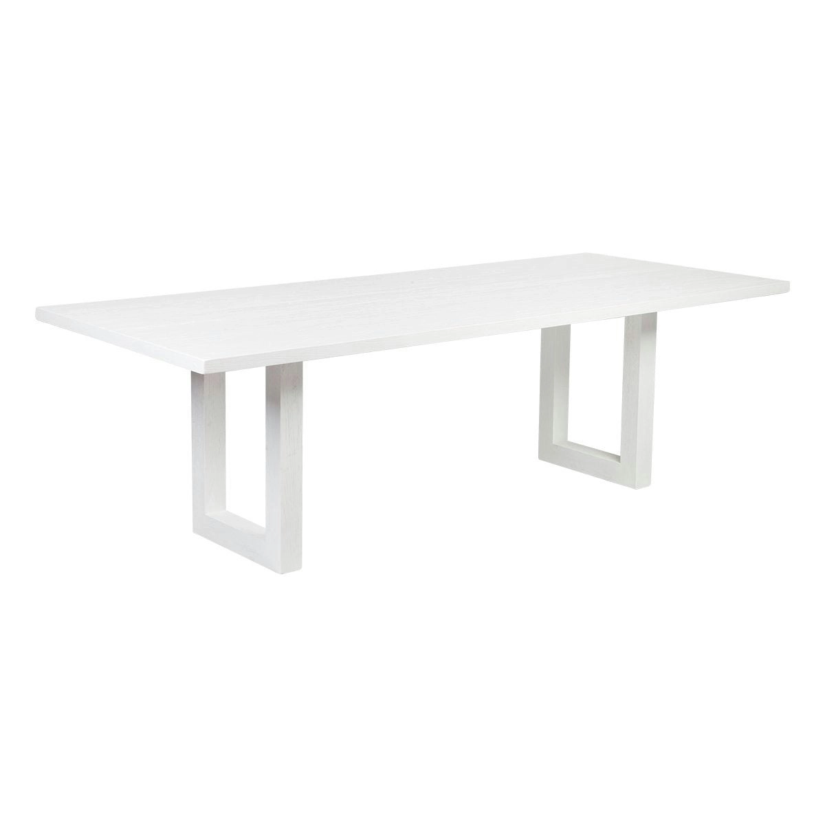 Leeton Oak Dining Table - 2.4m White