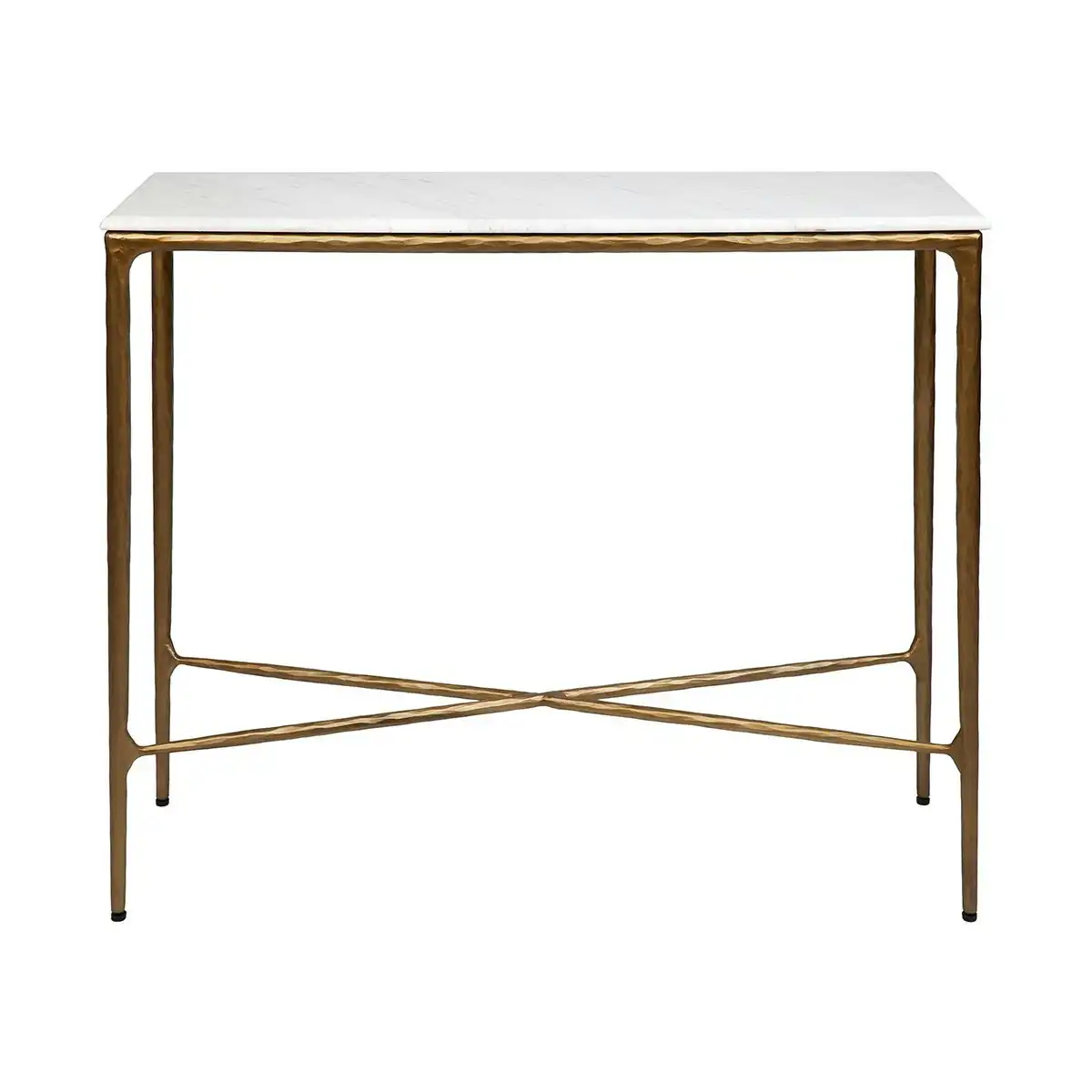 Heston Marble Console Table - Small Brass