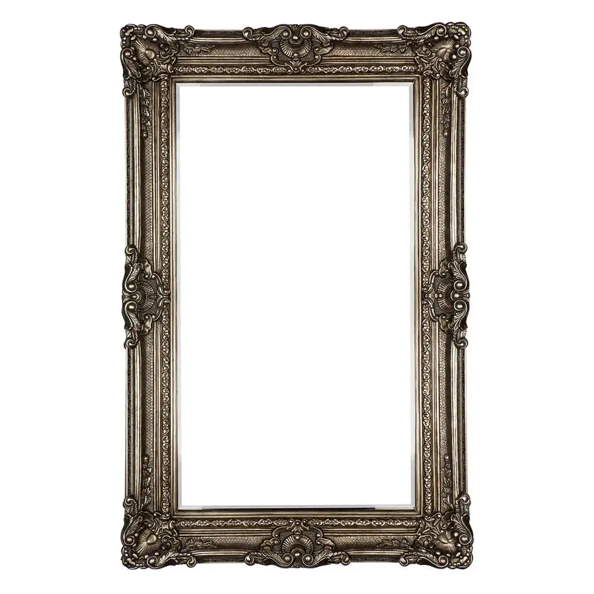 Alexandra Floor Mirror - Antique Silver