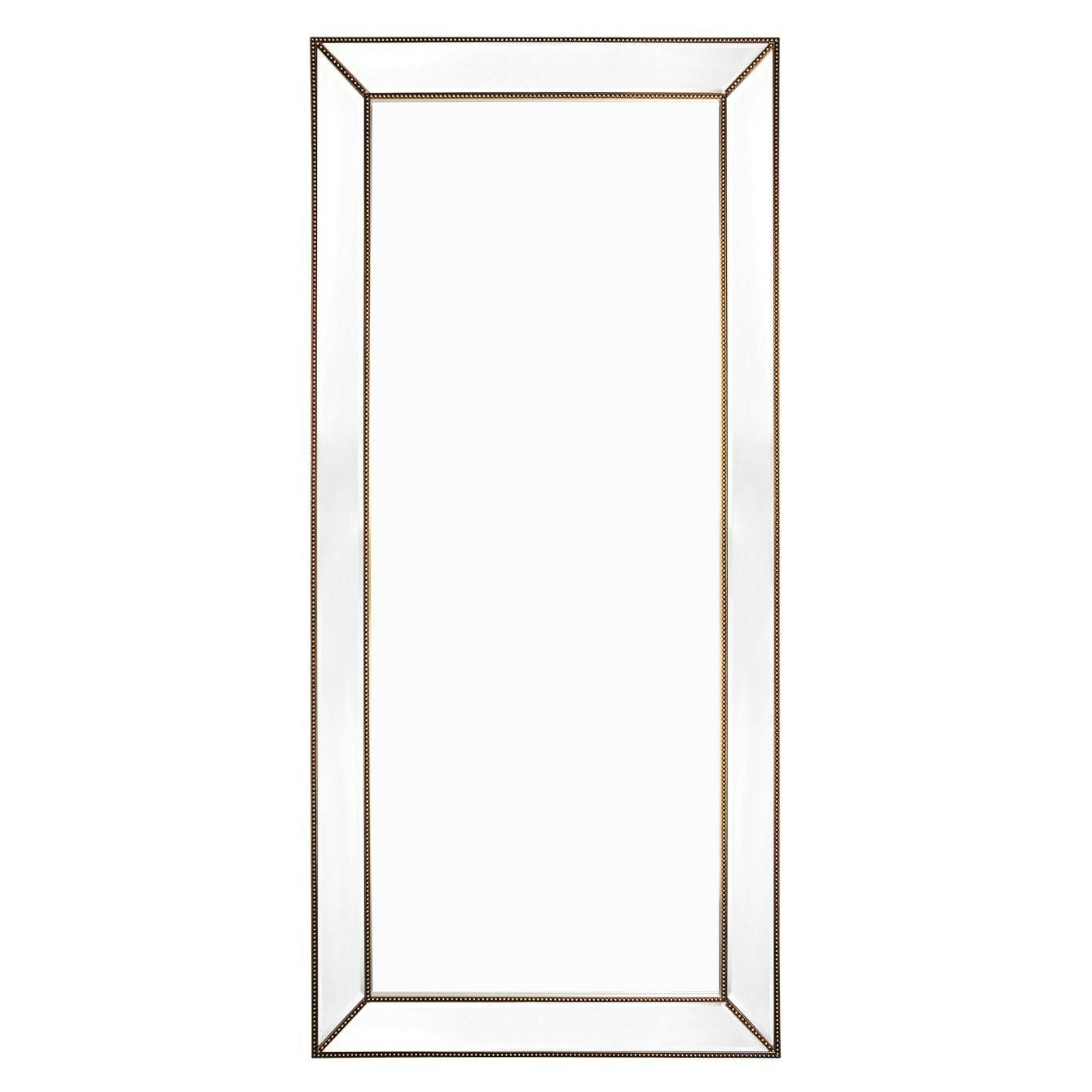 Zeta Floor Mirror - Antique Gold