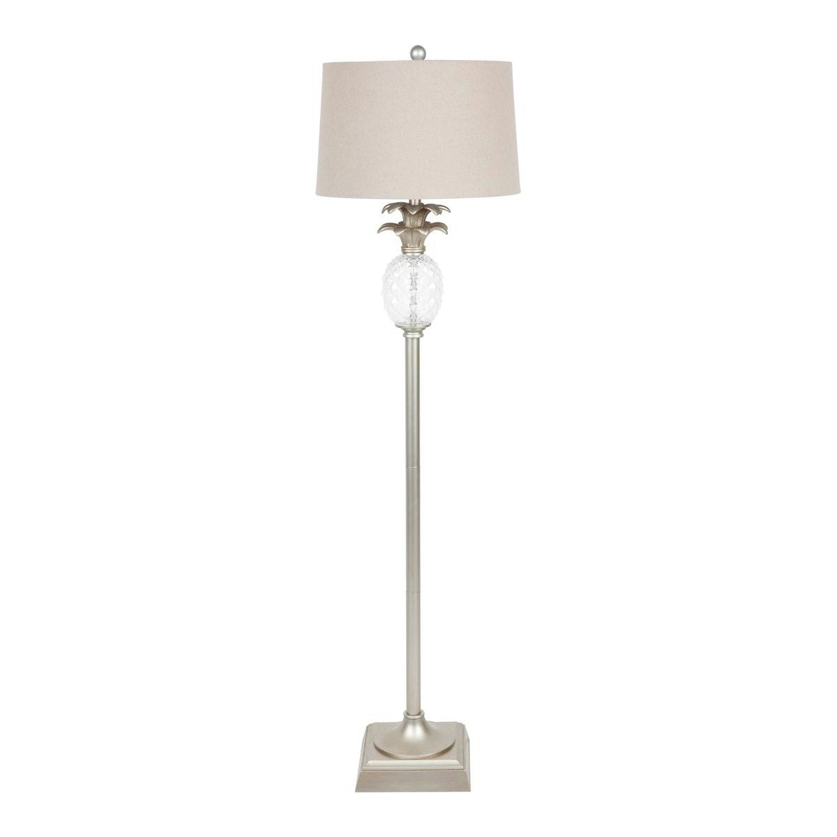 Langley Floor Lamp - Antique Silver