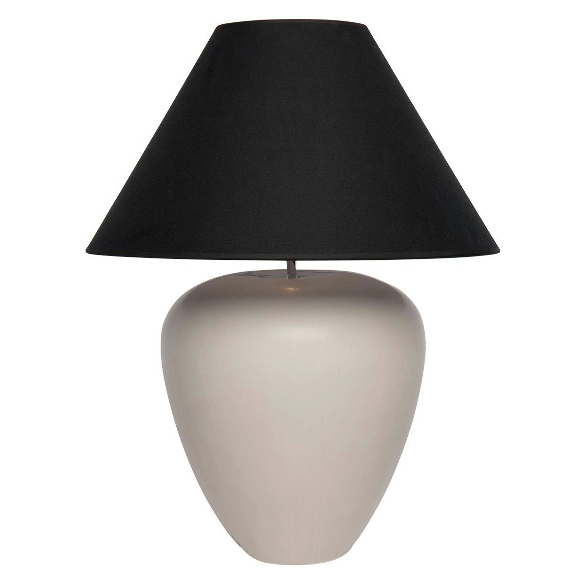 Picasso Table Lamp - Natural w Black Shade