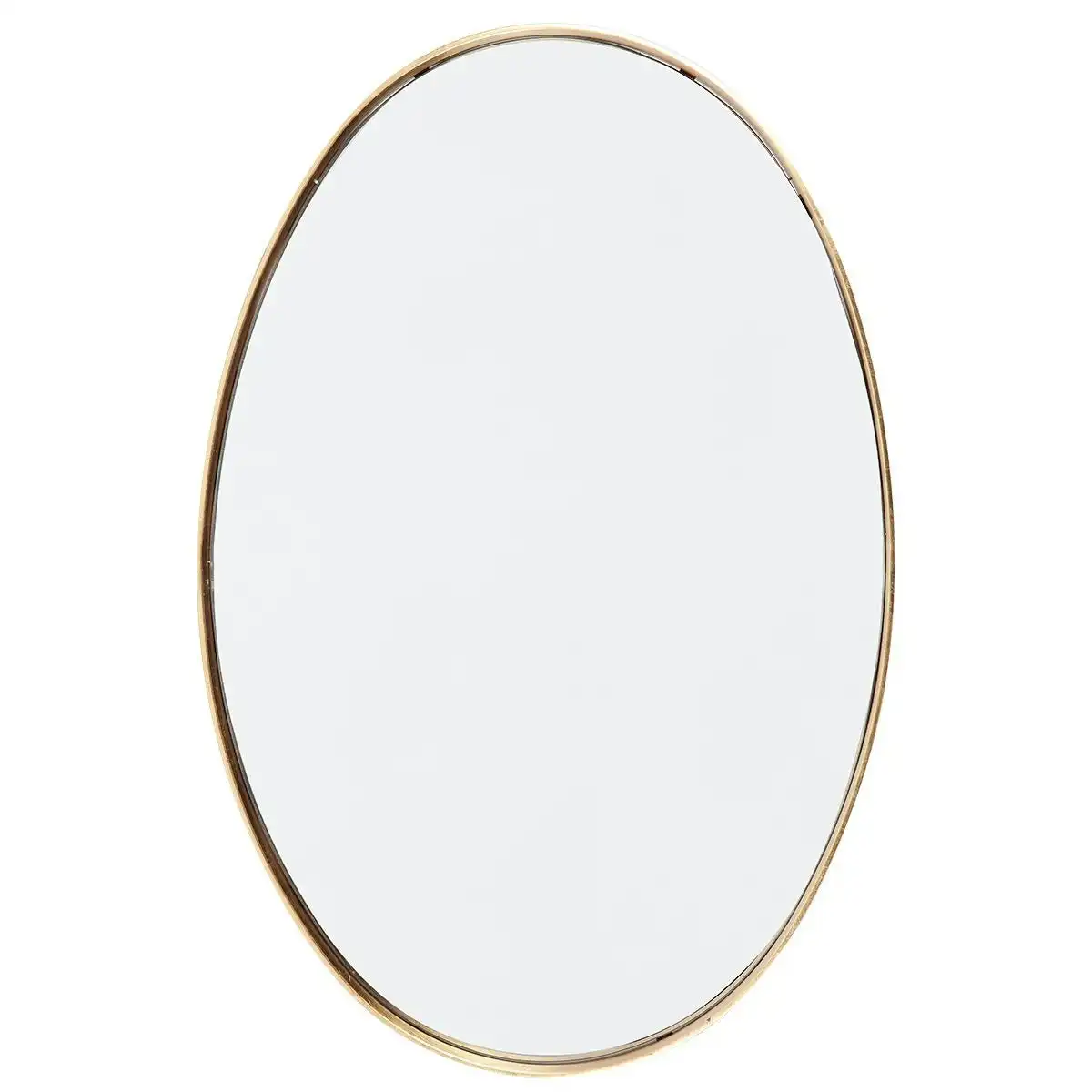 Lucille Oval Wall Mirror - Gold Leaf