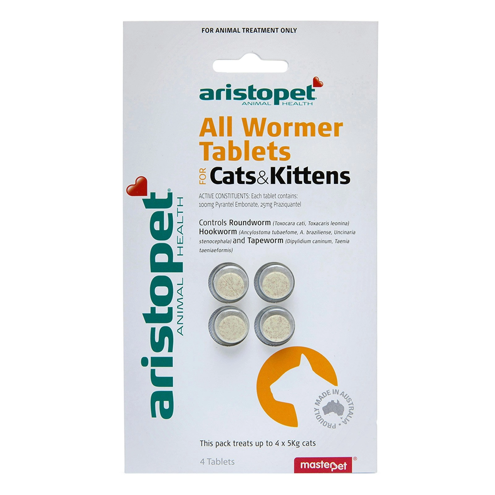 Aristopet Allwormer For Cats And Kittens 2 Tablets