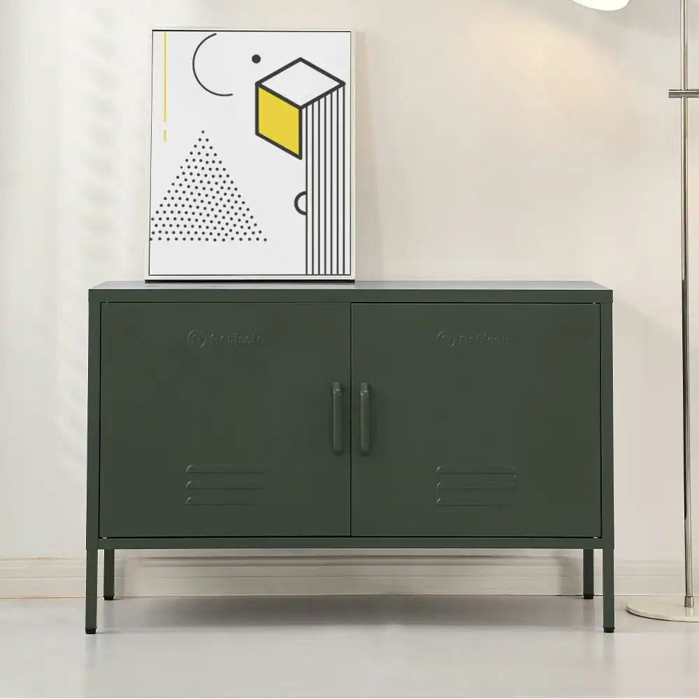 ArtissIn Buffet Sideboard Metal Cabinet - BASE Green