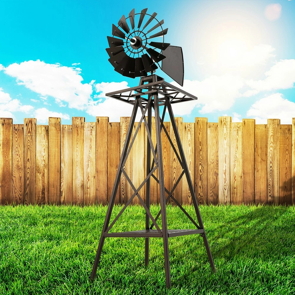 Gardeon Garden Windmill 160cm Metal Ornaments Outdoor Decor Ornamental Wind Mill