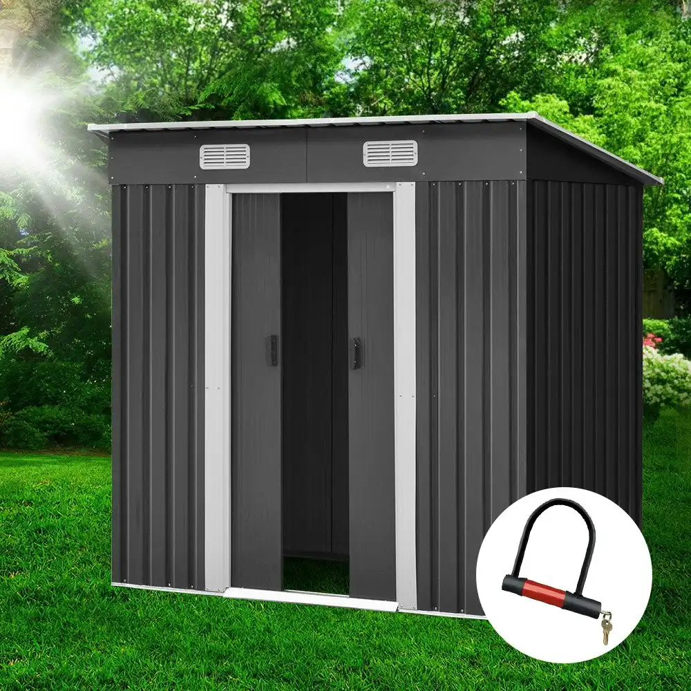 Giantz Garden Shed 1.94x1.21M Sheds Outdoor Storage Workshop House Tool Shelter Sliding Door