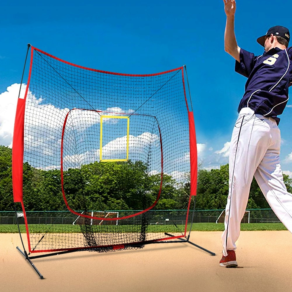 Everfit 7ft Baseball Net Pitching Kit with Stand Softball Training Aid Sports