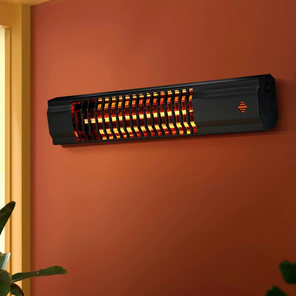 Devanti Electric Strip Heater Radiant Heaters 2000W Black