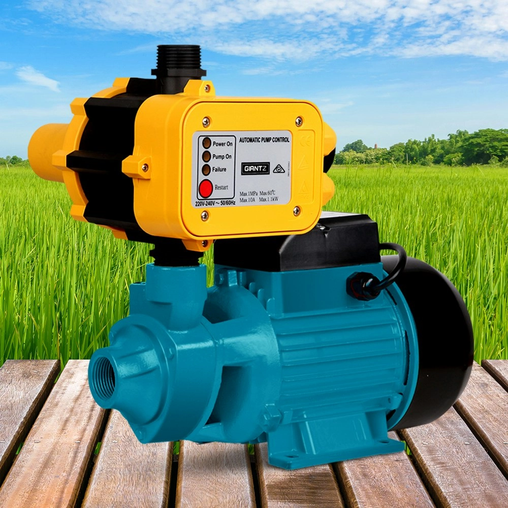 Giantz Peripheral Water Pump Garden Boiler Car Wash Auto Irrigation QB80 Yellow