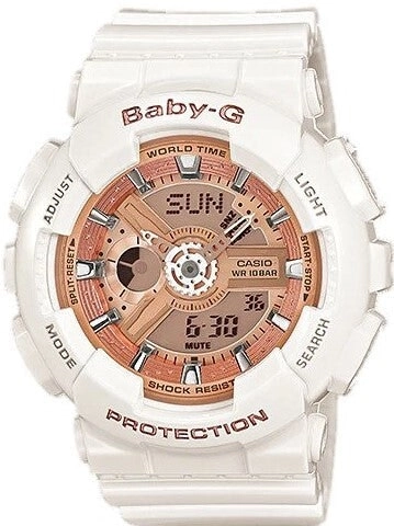 Baby G Digital & Analogue Watch White Series BA110X-7A1