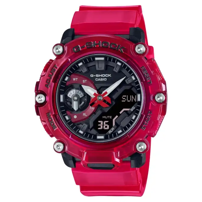 G-Shock Digital & Analogue Watch Carbon Core Guard Sound Wave Series GA2200SKL-4A