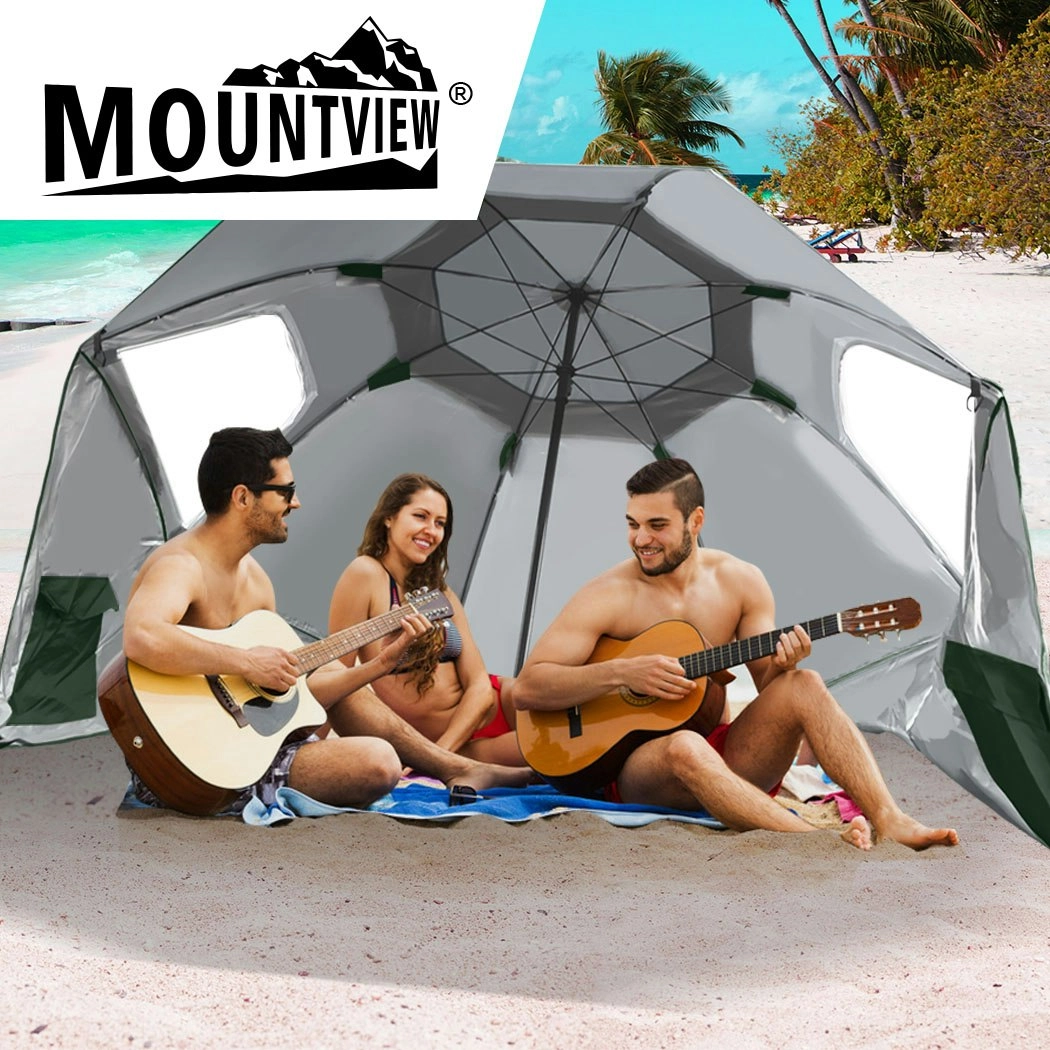 Mountview Beach Umbrella Outdoor Umbrellas Garden Sun Shade Shelter 2.13M Green