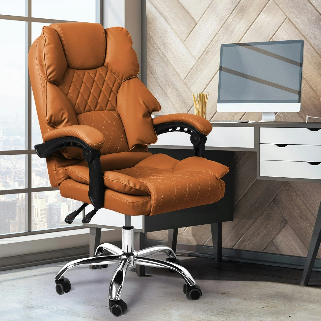 Levede Gaming Chair Office Computer Seat Racing PU Leather Executive Recliner