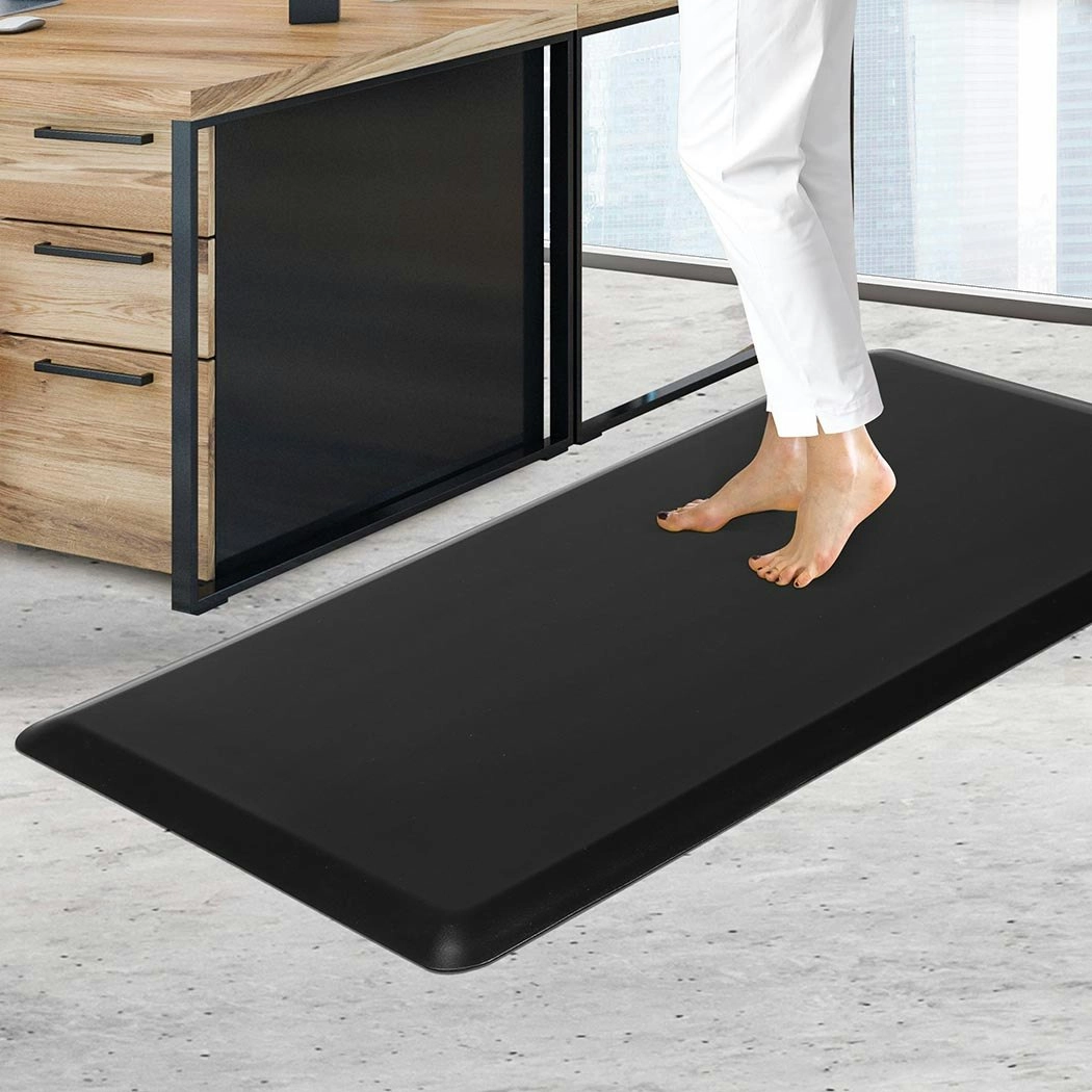 Marlow Anti Fatigue Mat Standing Desk Rug Kitchen Home Office Foam Black 51x99