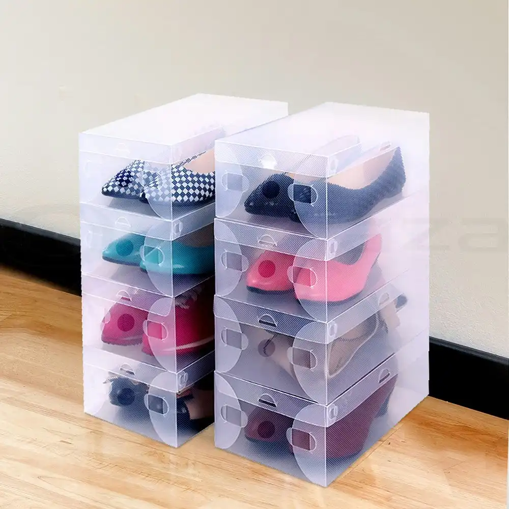 Artiss 20X Shoe Box Storage Clear Case Foldable Stackable