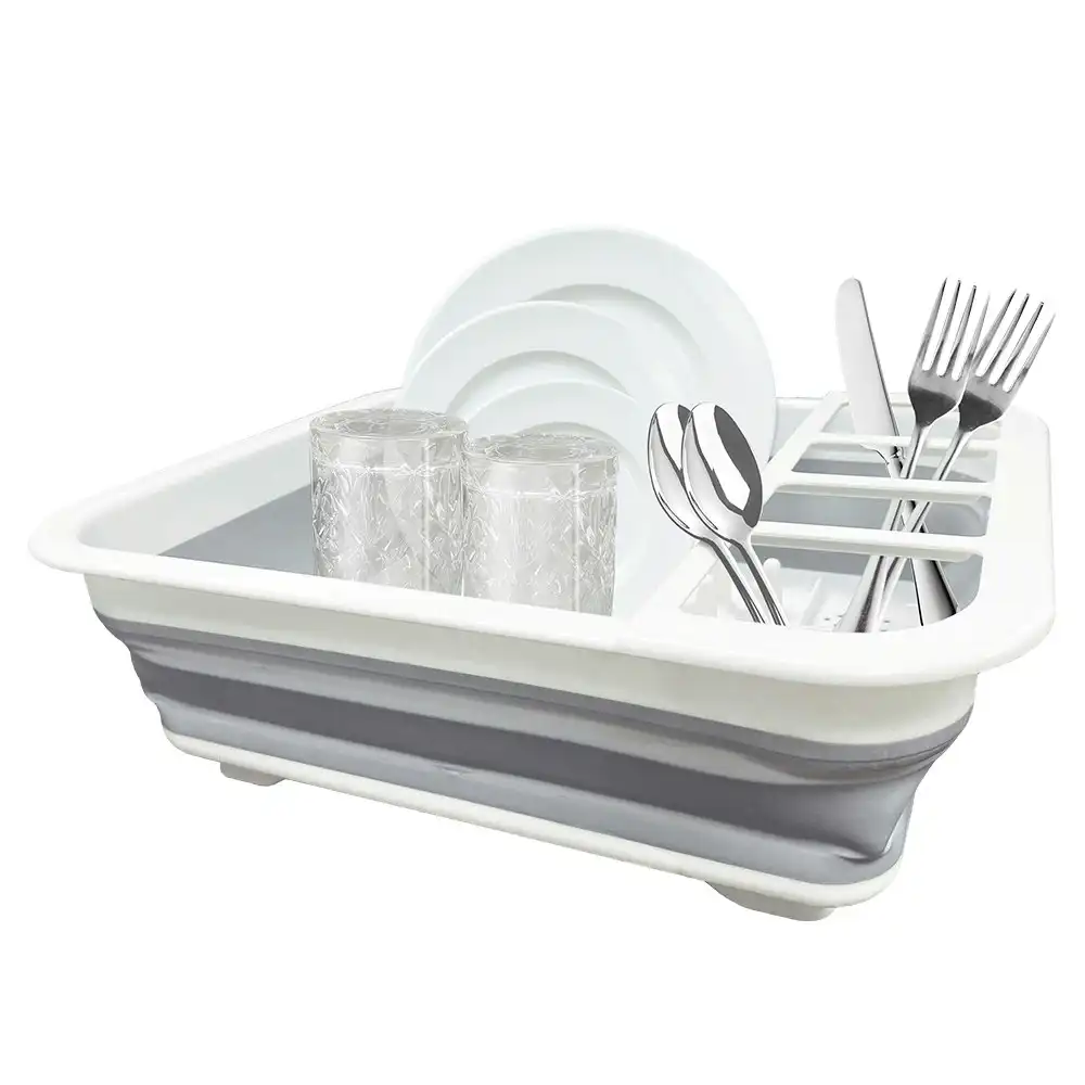 Collapsible Portable Drying/Drainer Dish Rack Cup/Plate/Mug Space Saving Cutlery