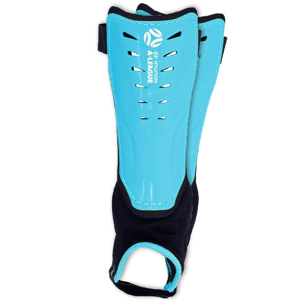 Hyundai A-League Shin Guard/Pads w/ Ankle Sock/Sports/Soccer Medium Size/Blue