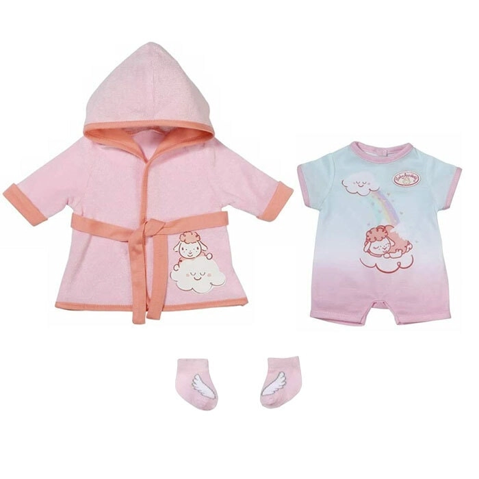 3pc Baby Annabell Deluxe Bathtime Clothes/Robe For Toy Doll Kids/Children 3y+