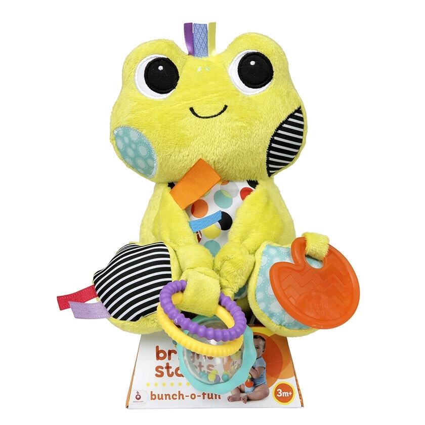 Bright Starts 20cm Bunchofun Plush Soft Toy Rattles/Crinkle/Teether Kid 3m+ Asst