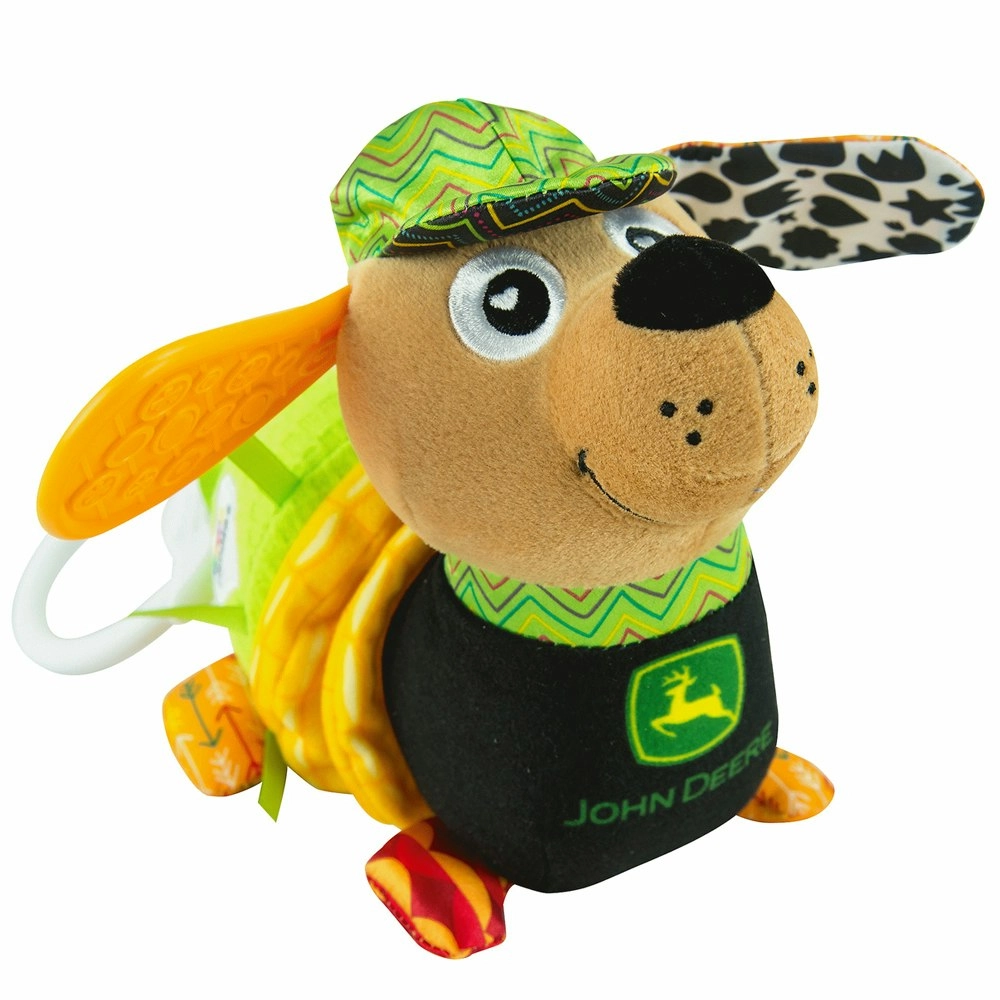 Lamaze John Deere Corn E Dog Clip & Go 13cm Plush Crinkle Sounds Toy Baby 0m+