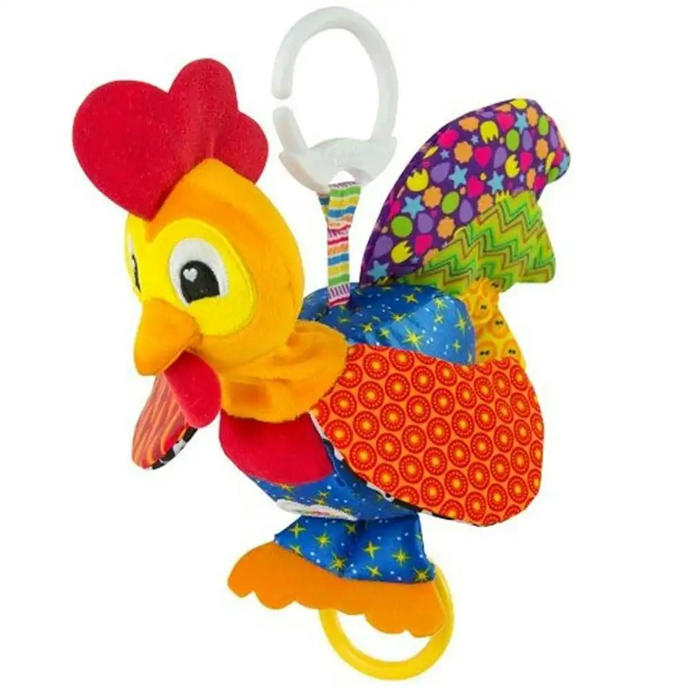 Lamaze Clip & Go 23cm Barnyard Bob Rooster Baby Soft/Interactive Toy w/ Clip 0m+