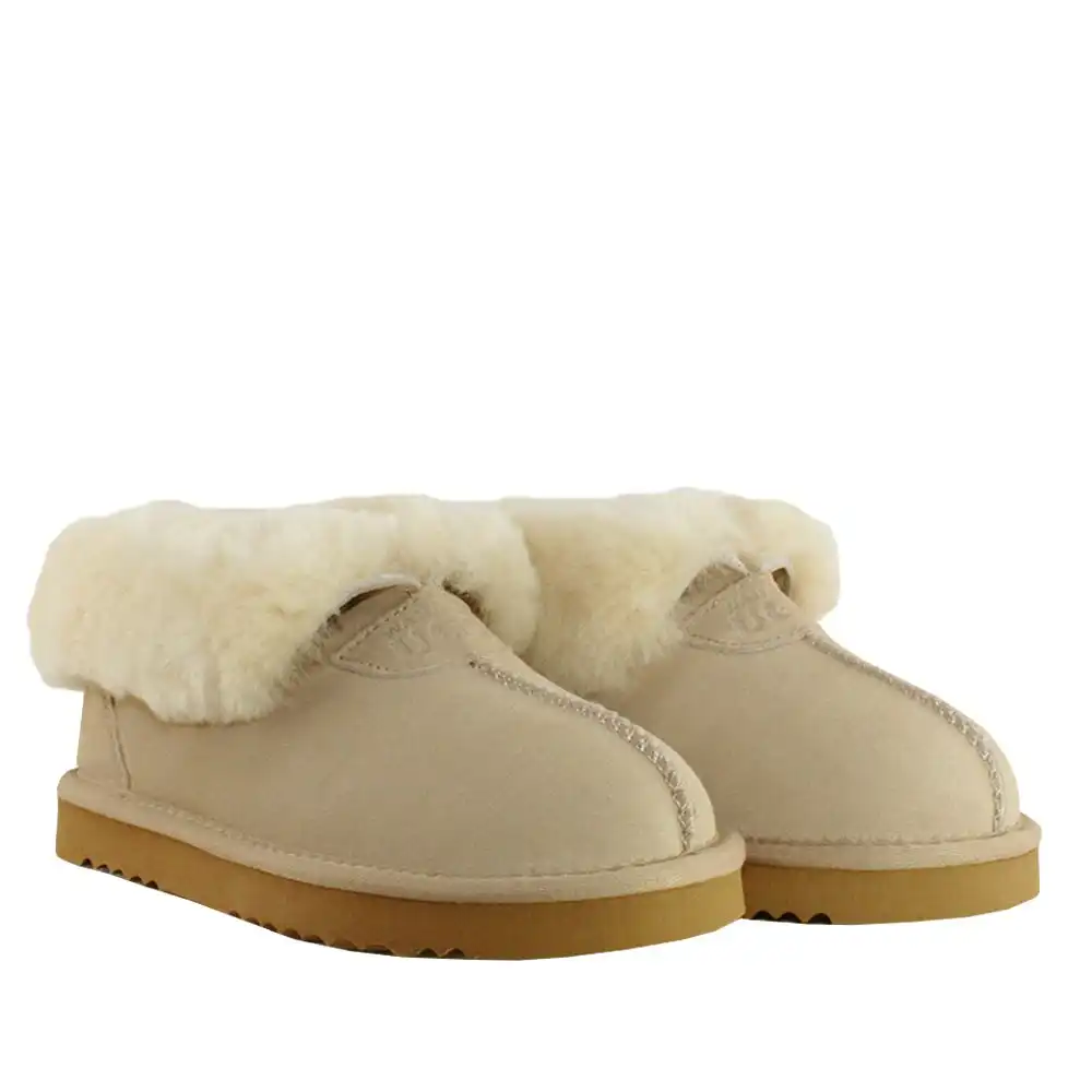 Waratah UGG® Wool Collar Slipper - Sand