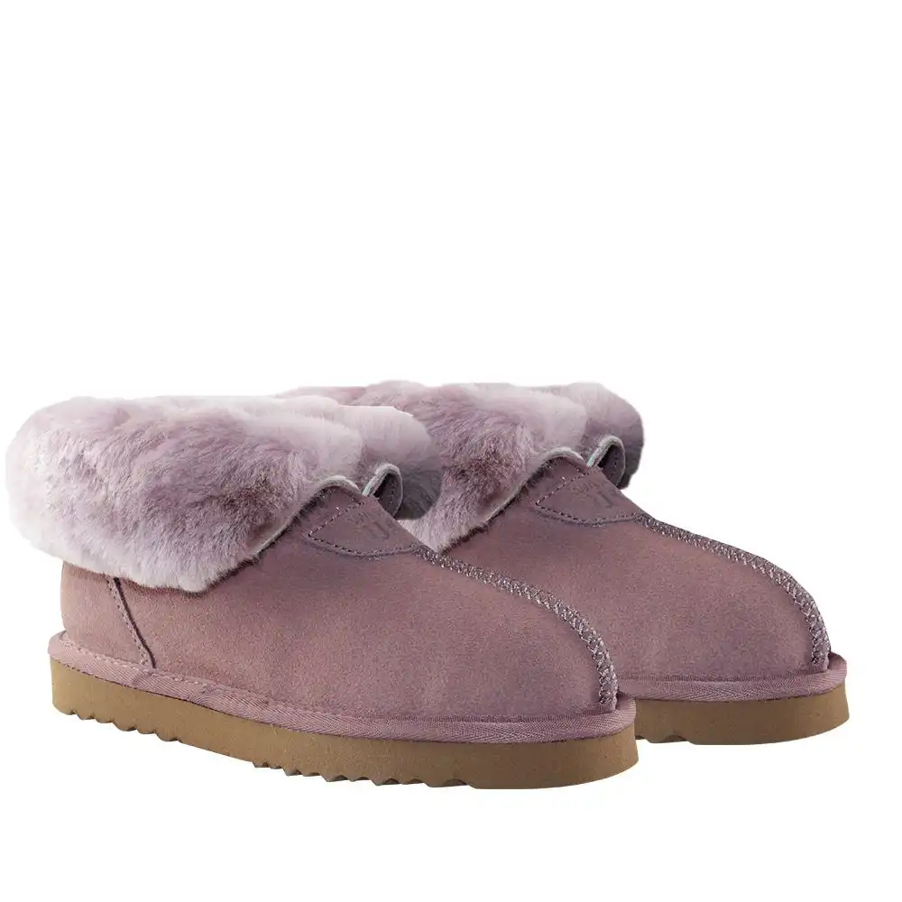 Waratah UGG® Wool Collar Slipper - Mulberry