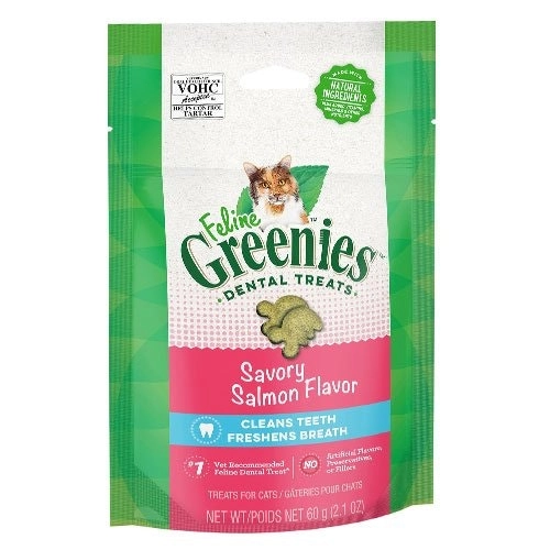 GREENIES Feline Dental Treats Salmon Flavour For Cats 60 Gm 5 Pack