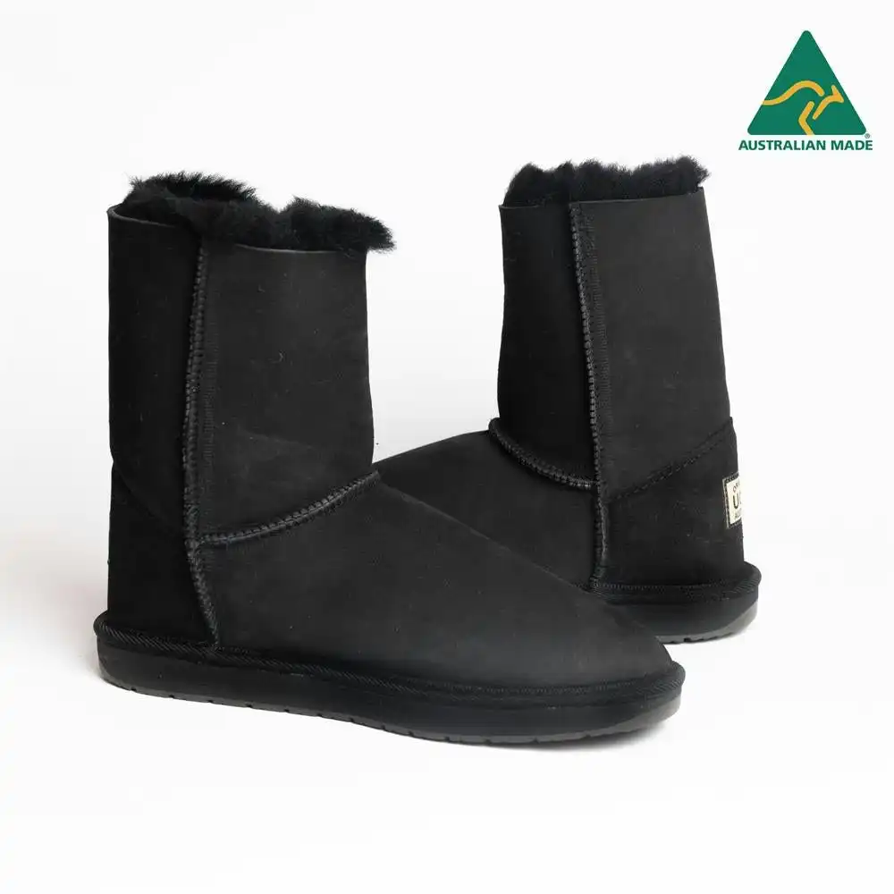 Original Ugg Australia Australian Made Short 1 Button Black Ugg Boots