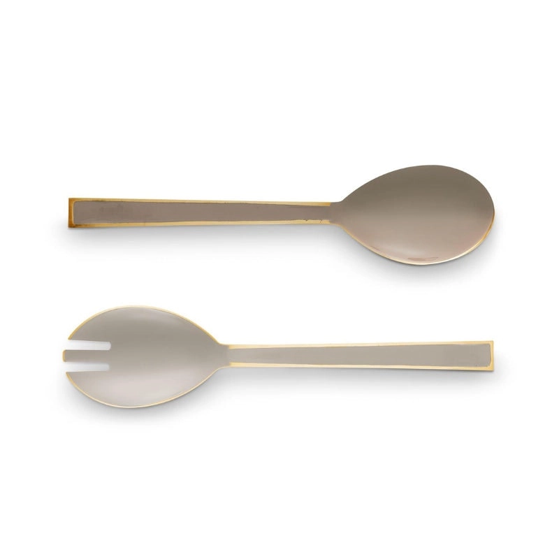 PIP Studio Enamelled Khaki Salad Servers Set of 2